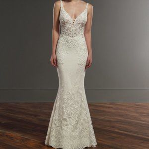 Martina Liana Wedding Dress Style 888 Mermaid Ivory Size 14